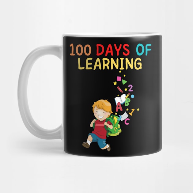 100 DAYS OF LEARNING Handsome Kawaii School Boy Fun Student by CoolFactorMerch
